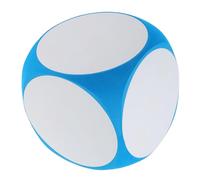 Warmhm Erasable Dice Colorful Dices Teacher Teaching Cubes Game Dices Tool Party Dices Party Game Dices Foam Sky-blue