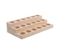 Warmhm Essential Oil Storage Rack Wooden Organizer for Bottles Elegant Display Stand for Aromatherapy and Nail Polish Light Protection for Lasting Fragrance for Bedrooms Bathrooms and