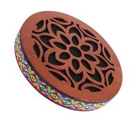 Warmhm Ethnic Hand Disc Drum Ocean Drum Instrument for Sound Healing Portable for Relaxation