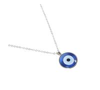 Warmhm Evil Eye Necklace Pendant for Women Blue Eye Crystal Jewelry Protection Pendant for Teen Girls Simple Design for Everyday Wear
