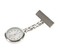 Warmhm Fashion Nurse Watch Clip-on Pocket Watch with Sun Pattern Black Dial for Students and Nurses