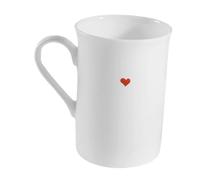 Warmhm Fine Bone China Mug Personalised Heart Design Enamel Cup for Couples Valentine's Day 290ml