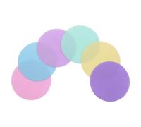 Warmhm Flat Cones 6Pcs 12cm Soccer Training Equipment Agility Practice Floor Dots Spot Markers for Rehab Routines on Soccer Field