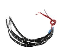 Warmhm Flexible 12V LED Strip Lights Ice Blue Waterproof 4Pcs, Automotive Interior Light Strips for Trucks, Boats, and Golf Carts, Easy to Install Adhesive Tape