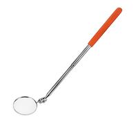 Warmhm Flexible Swivel Inspection Mirror Tool for Vehicles Round Lens Telescoping Stick with Grooved Handle for Mechanics and Toolmakers for Hard to Reach Areas