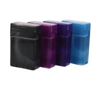 Warmhm Flip Top Cigarette Case with Divider Marble Pattern Plastic 4pcs