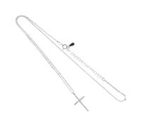 Warmhm Full Rhinestone Cross Pendant Necklace for Women and Men Fashionable Religious Jewelry with Shiny Chain Suitable for Weddings Parties Daily Wear Stylish Unisex Accessory