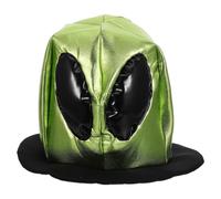 Warmhm Funny Alien Hat with Big Eyes for Halloween Cosplay Party, Plush Elastane and Nonwoven Material, Quick Dress-up Silly Headwear for Men and Women