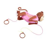 Warmhm Funny Pull String Monkey for Montessori Sensory Integration Game Engaging Early Education Activity for Fine Motor Skills Development Interactive Cartoon Design