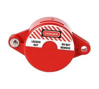 Warmhm Gate Valve Lock Gate Locks for Safe Gauge Key Water Valve Lock Valve Locking Device Gate Valve Device Red Abs