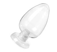 Warmhm Glass Storage Bottle Jar 500ml Conical Specimen Bottle White Stopper Reusable Glass Holder for Sample Display and Seed Storage