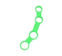 Warmhm Green Abs Guitar Finger Exerciser, Finger Force Span Training Tool with High Toughness to Improve Flexibility for Ukulele and Saxophone Practice