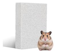 Warmhm Guinea Pig Nail Grinder Stone Lava Pet Grinding Stone for Rabbits Chinchillas and Hedgehogs Small Animal Claw Grinding Pad and foot Comfort Cage Accessory 5.71 X 4.72 X 0.98 in