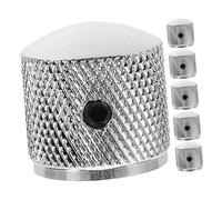 Warmhm Guitar Accessories 6pcs Metal Volume Knobs for Electric Bass Guitar Tone Control