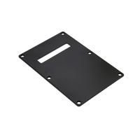 Warmhm Guitar Back Cover for Electric Guitar Black Design Protective Board and Tremolo Cavity for Music Performances and Practice Sessions