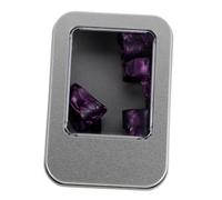 Warmhm Guitar Finger Picks Set for Right Hand Acoustic Guitar Thumb and Fingerstyle Picks with Purple Plectrum and Tin Box for Banjo and Ukulele Players