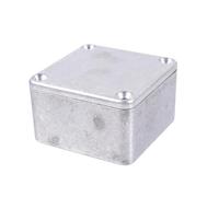 Warmhm Guitar Pedal Enclosure Aluminum Effect Box Case for DIY Guitar Effect Pedal with Surface Polished Aluminum Material and Anti-rust No Burrs Protection Silver Stomp Box Case