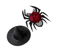 Warmhm Halloween Spider Fascinator Hair Clip Lightweight Vintage Headpiece for Women Wedding Tea Parties Elegant and Enchanting Costume Accessory