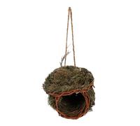 Warmhm Hand Made Woven Bird Nest for Birds Decorative Hanging Bird Habitat for Finches Sparrows Natural Design Cozy Stylish Garden Decor