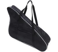 Warmhm Harp Carrying Simple and Beautiful Large-capacity Design Black Oxford Cloth Lyre Case with Anti-slip Storage Bag for Travel and Daily Use