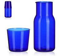 Warmhm High Borosilicate Glass Water Bottle and Water Cup Set Drinking Tools for Home Office Hotel Cold Beverage Pitcher for Tea Juice Picnics Parties Family Gatherings
