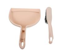 Warmhm Household Broom and Dustpan Set Soft Squeegee Broom for Concrete Floor Boys and Girls Cleaning Tools with Safe Handles