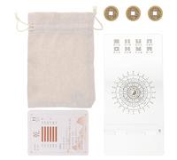 Warmhm I Ching Divination Cards 64 Hexagrams Paper Cards Beginner’s Fortune Telling Kit Traditional Chinese Prediction Guide for Collectors and Beginners