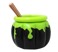 Warmhm Inflatable Cauldron Ice Bucket Large Capacity PVC Halloween Party Cooler Spooky Witch Cauldron Design Easy to Store for Indoor and Halloween Themed Parties