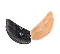 Warmhm Invisible Removable Shoulder Pads for Adults, Breathable No-Trace Shoulder Cushions Self-Adhesive Sponge, Black and Nude 2 Pairs for Clothing and Dress Support