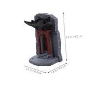 Warmhm Japanese Miniature Pagoda Figurines for Zen Garden Decoration Retro Pavilion Sculpture Artistic Home and Office Ornament for Meditation and Outdoor Garden Charm