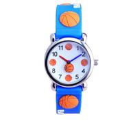 Warmhm Kids Watch Children Digital Watch Blue Plastic PVC Stainless Steel Zinc Alloy Lightweight Simple Adorable Design with Dial Scale and Small Clock Error for Everyday Use