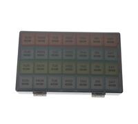 Warmhm Large Capacity Dispensing Pill Box Weekly Dispenser for Medication Storage Portable Organizer for Outdoor Travel Design