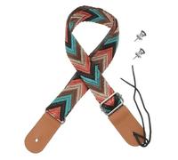 Warmhm Left Handed Ukulele Adult Adjustable Nylon Guitar Strap with Strong Tight Stitching, Bohemian Style Shoulder Strap for Ukulele Instrument, Sturdy Leather and Iron Material
