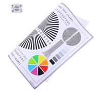 Warmhm Lens Test Chart Color Calibration Card for Cctv Focus Alignment Indoor Outdoor Use Sturdy Design User-Friendly Patterns for Security System Maintenance