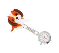 Warmhm Lightweight Cartoon Hanging Nurse Chest Watch with Large Black Arabic Markers, Stainless Steel and Alloy Material Designed for Hospital Nurses and Doctors