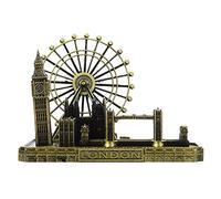 Warmhm London Souvenir Model, Big Ben, Tower Bridge and London Eye, Bronze