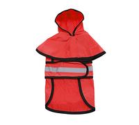 Warmhm Lovely Dog Reflective Raincoat Small Dog Ralinwear for Outdoor Walking and Running Red S for Rainy Days and Safety Visibility