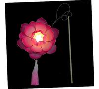 Warmhm Luminous Lotus Lamp Portable LED Chinese Style Party Prop for Photography Festive Lighting