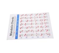 Warmhm Mandolin Chord Chart Practical Mandolin Chord Diagram Supplies for Beginners Large Design for Learning Patterns