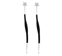 Warmhm Metal Cello Sound Post Setters Easy to Use and Remove Sound Post Tools with Simple Design 2pcs Sturdy Silver Musical Instrument Accessories for Cello and Violin Players