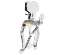 Warmhm Metal Trombone Lyre Music Book Holder Clamp-on Stand with Easy to Remove and Space-saving Design for Marching Bands and Beginners Silver Instrument Accessory
