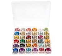 Warmhm Metallic Embroidery Thread Colourful Yarn for Sewing