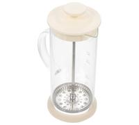 Warmhm Milk Foaming Tool Milk Frothing Pitchers Handheld Milk Frother for Home Use 450ml White Plastic Glass Stainless Steel Easy to Wash