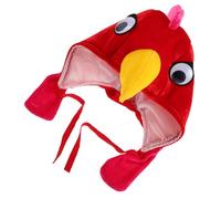 Warmhm Mini Knitted Chicken Headband Soft Plush Pet Hat Animal Costume Hat for Boys and Girls Easter Party Accessory