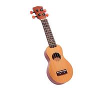 Warmhm Mini Pocket Ukulele for Boys and Girls, 4 Strings, Wood Construction, Sound Hole, Traditional Shape, Introduction to Music and Full-bodied Sound