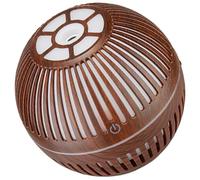 Warmhm Mini Wooden Grain Aroma Diffuser Hollow Desktop Essential Oil Humidifier for Home Bedroom Tabletop Aromatherapy Ornament