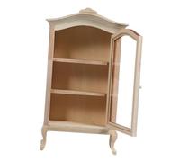Warmhm Miniature Cabinet Model for Storage and Display Scale Wooden Dollhouse Furniture for Creative Play and Home Decor