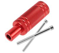 Warmhm Motorcycle Front Mudguard Aluminum Alloy Bracket Red Spotlight Mounting Bracket for Electric Scooter Universal LED Light Mount Motorcycle Light Mounts