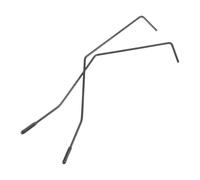 Warmhm Music Stand Clamp on Tray Metal Page Holder Clip for Music Scores, Black Matte Finish Rounded Smooth Ends, Widened Thickened Structure Minimising Glare, for Studio and Piano