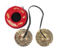 Warmhm Nepalese Bell Cymbals Design Yoga Meditation Tool Hand Bells for Ringing Sound Healing Percussion Instrument